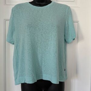 Sol Angeles Light Teal Short Sleeve Boxy Tee Sz L